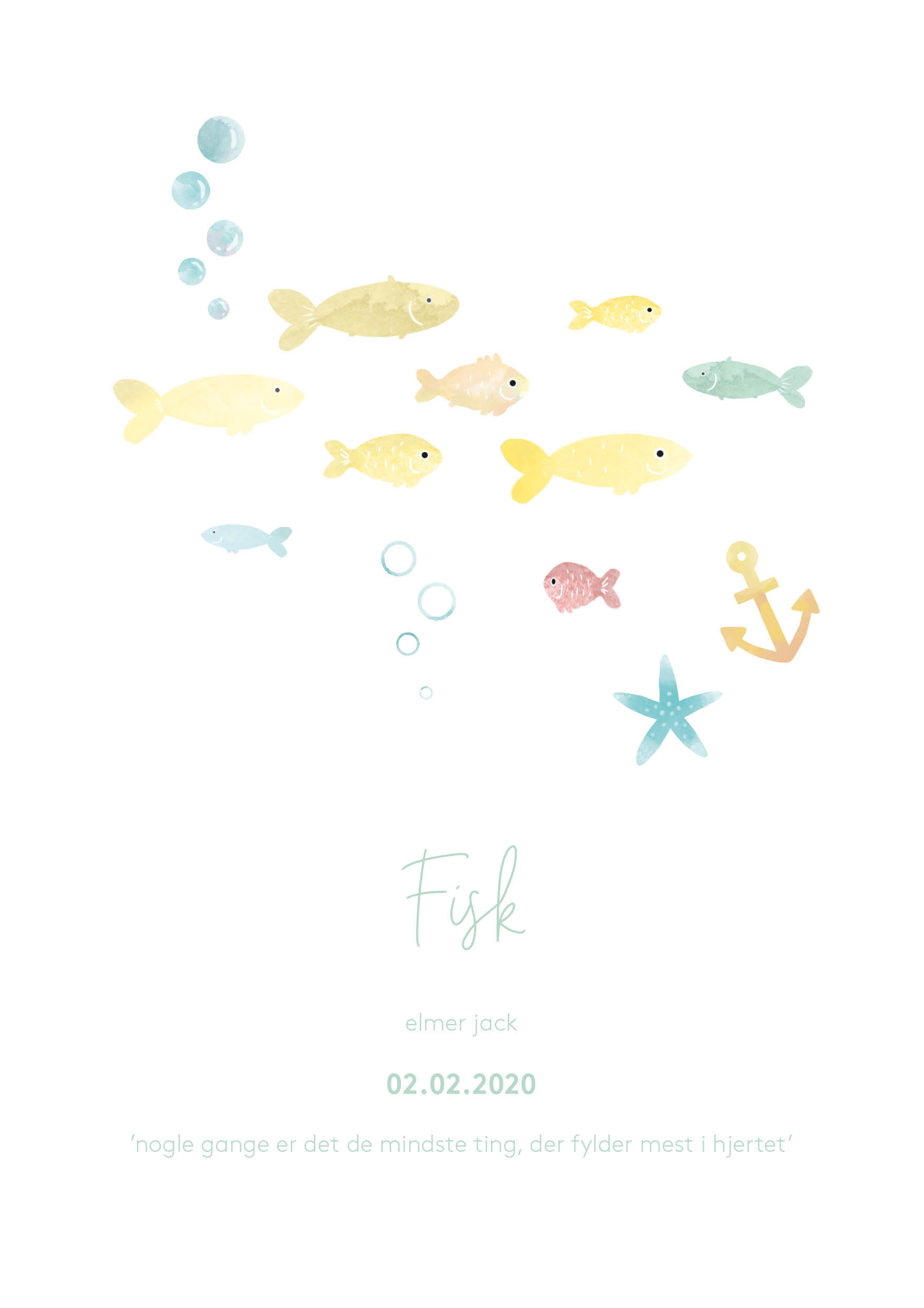 Plakater - Fisk dreng